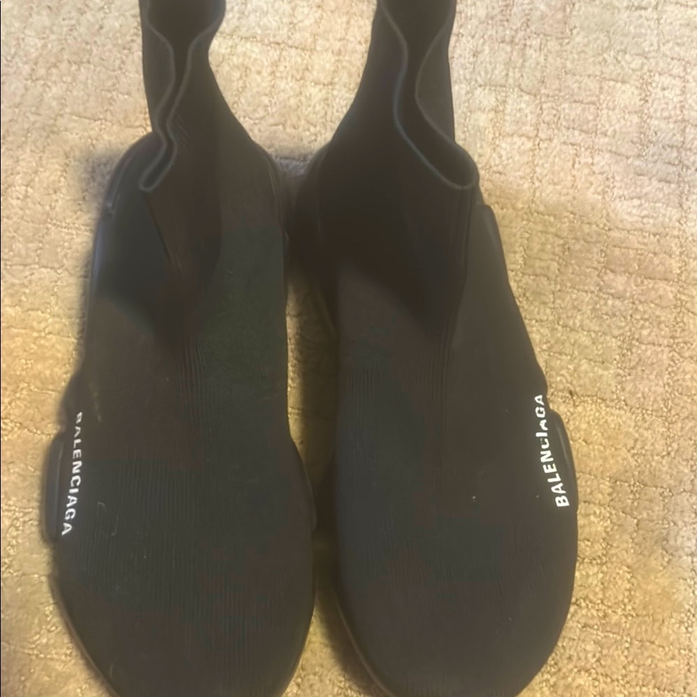 Balenciaga Black Knit Sneakers